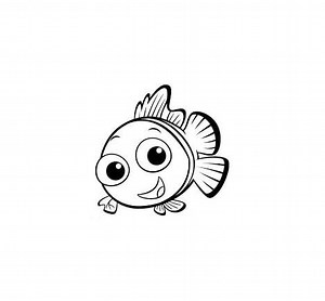 Finding Nemo coloring page for kids