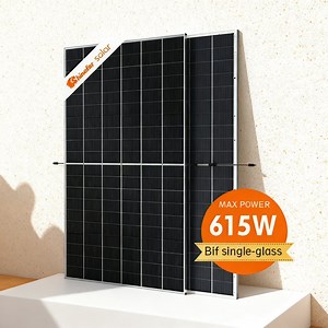 High Efficiency Double Glass Solar Panels 156 Cell Solar Panel Topcon N Type Panel 600/605/610 W