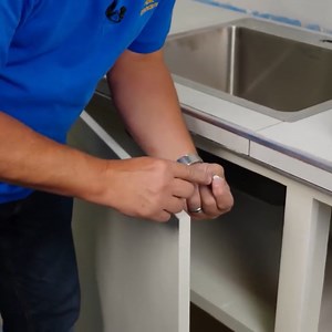 35K views · 712 reactions | Installing kitchen cabinets is precision work, so here's a list of tricks to make sure your final product is level, plumb and square. Bonus tips: how to hang cabinets without a helper! Cheers! | Home RenoVision DIY | Facebook