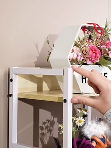 Desktop bookshelf,Desk hutch for college dorm,Desk hutch dorm,student pegboard bookcase,multipurpose bookshelf storage rack,computer desk bookcase,storage rack for desktop,desk hutch(White,135cm/53in)