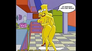 Porno los simpson con bart y lisa