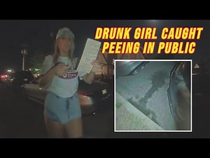 Drunk Girl Caught Peeing in Public Near D'Jais Bar