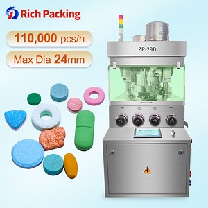 [Hot Item] Automatic Rotary Pharmaceutical Tablet Press Machine for Caplets Salt Tablets, Candies, Circular Tablets