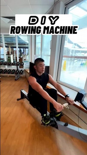 DIY Rowing Machine 🚣 #diyideas #diyrowingmachine #diy #rowingmachine #funnyreels #gymcomedy #shorts