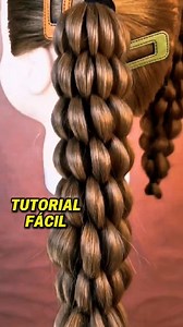 Trenza viral tutorial fácil #braidstyles #trenzas #tutorial #style #reelsvideoシ #tendencia #viral #braids #trend #diy | Trenzas y Peinados