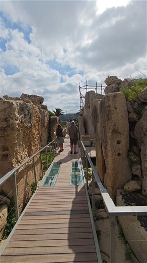 Ġgantija megalithic temple complex in Gozo, Malta