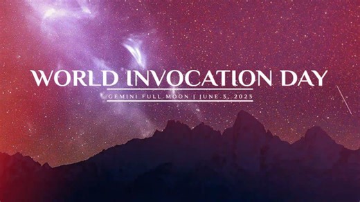 Join us for World Invocation Day June 03, 2023 A Day for world-wide use of the Great Invocation - Let Light and Love and Power restore the Plan on Earth. https://worldinvocationday.org/meetings World Invocation Day is a day of prayer, of focused spiritual contact, when people of all faiths and spiritual paths join together to make an invocative appeal to Divinity. This united appeal, focalized through the sounding of the Great Invocation, calls for light and love to flow into human consciousness