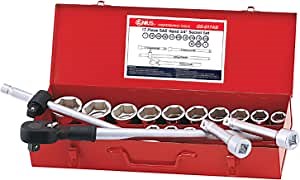 Genius Tools 17 Piece 3/4" Dr. SAE Hand Socket Set GS-617AS