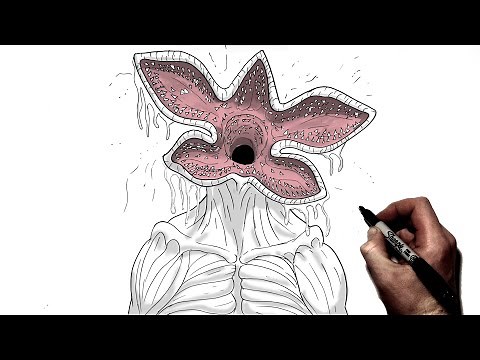 How To Draw a Demogorgon | Step By Step | Stranger Things 4
