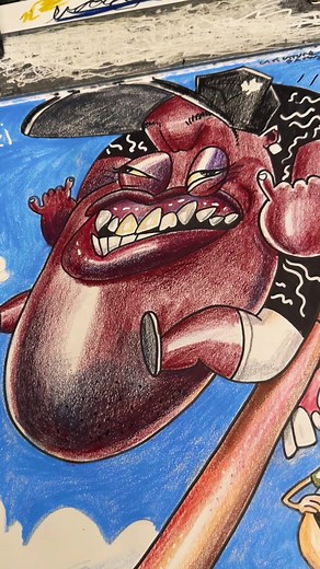 Funny Street Art Caricature Creations