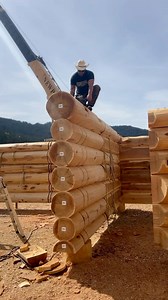 249K views · 4.7K reactions | Custom Handcrafted Western Red Cedar Log Cabins and Homes during construction at our log building facility. After the construction is completed on the log structure (log walls, post and beam log floor and roof systems / Log Trusses, etc..) the home is delivered to the home owners building sites around the world. #logcabin #loghome #loghouse #woodworking #custommade | Lake Country Log Homes - LCLH | Facebook