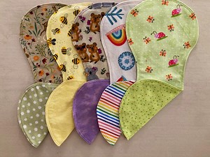 Burp Cloths Set of 4, 100% Cotton Flannel, Double-sided Burp Cloths, Baby Shower, Burp Rag, Baby Gift, New Baby, Sustainable Gifting - Etsy Australia