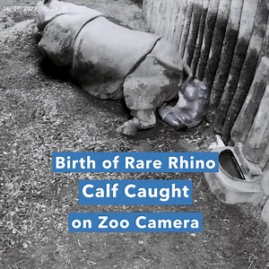 A rare one-horned rhino calf was born at Chester Zoo in England, October 14. The 50-kilogram female calf has already taken her first steps with her mother. The species is vulnerable to extinction, according to the International Union for the Conservation of Nature's Red List of threatened species. There are currently fewer than 3,000 one-horned rhinos in the wild. They are mainly present in a small area in India and Nepal, but suffer from poaching and habitat loss, according to the zoo's stateme