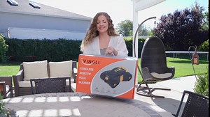 VINGLI Cordless Robotic Pool Vacuum, Automatic Swimming Pool Cleaner for Above Ground Pools/Inground Pools Up to 40Ft,7500mAh/Auto-docking, Charging for 2 Hour