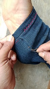 39K views · 208 reactions | Tutorial on hemming pants with hand sewing #fypシ #fypreels #reelsviral #fypviralシ #tutorial #swwing | Tips dan trik menjahit | Facebook