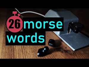 morse code practice | 26wpm | 100 most common words | ENGLISH