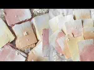 how to make two-color handmade paper • tips to get that gradient [tutorial]