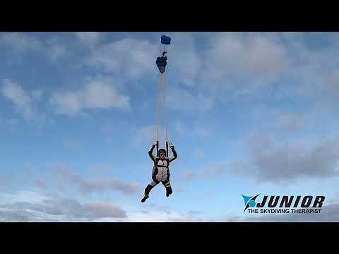 Skydiving Parachute Opening Sequence - from wave off until a fully open canopy
