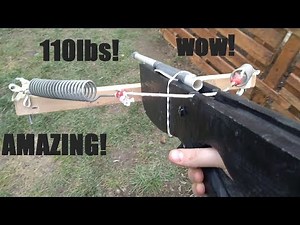Home made ,,spring powered crossbow"