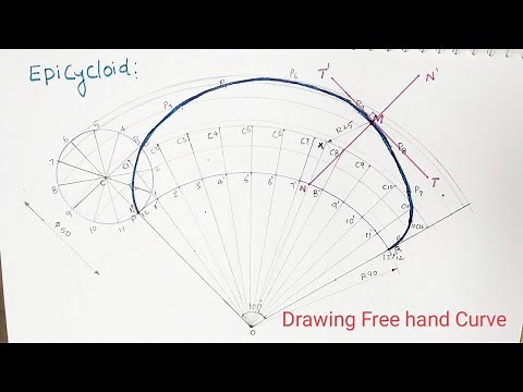 EpiCycloid Free hand Curve //Engg. Drawing //Engg. Graphics