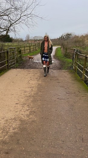 Will you take a morning walk with me? #outside #walks #model #muddywalks | Reels by Courtney