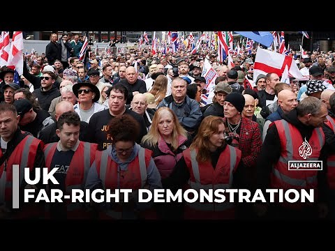 UK far-right demonstration: Thousands march through central London
