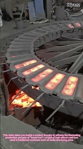 How High-Silicon Bread Iron is Produced | Casting and Metal Pouring Process