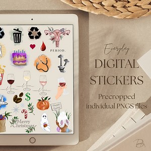 Digital Stickers, Goodnotes Stickers, Digital Planner Stickers - Etsy UK