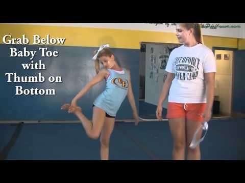 Cheerleading Scorpion and Cheerleading Stretches, Heel Stretch, Scale