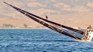 VIDÉO. Dans les coulisses du « Mast Walk » avec le skipper cascadeur Alex Thomson