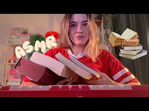 ASMR Night Library with Rain 🌧️🌙 (paper sounds, stamping, typing)