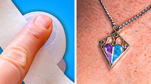Diy cool pendant with fingerprints 😍 amazing jewelry-making process | 3-Minute Hacks