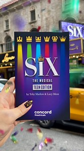 Listen up, let me tell you a story! SIX: TEEN EDITION Acting Edition by Toby Marlow and Lucy Moss is now available for purchase. 💜 Buy it at concordsho.ws/ShopSIXTeen. | Concord Theatricals