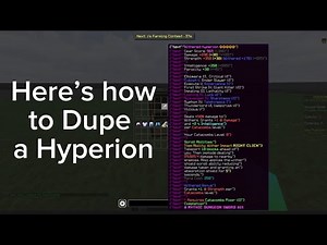 How To Dupe A Hyperion In Hypixel Skyblock
