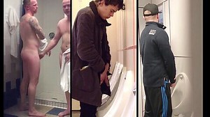 Gay Cruising spycam in public toilet