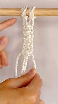 DIY Macrame Knots: Square Knot Button