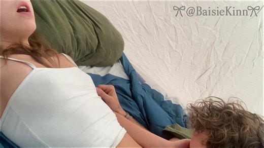 Petite Girl Moans in Tent While Whispering ‘I’m Your Dirty Little Slut’ 🌲💦🔥