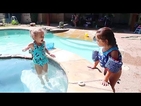 The Girls in Our New Swimming Pool! | Sam & Nia