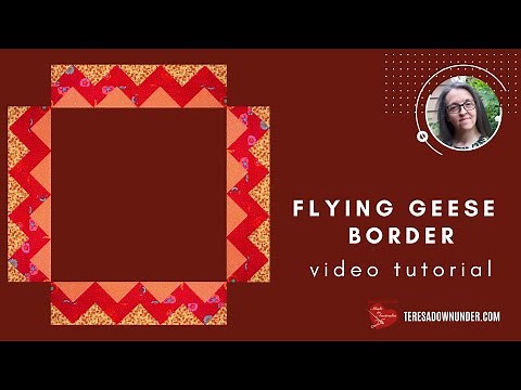 Flying geese quilt border video tutorial