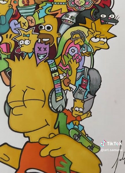 #simpsons #artwork #fyp #doodleart #bartsimpson