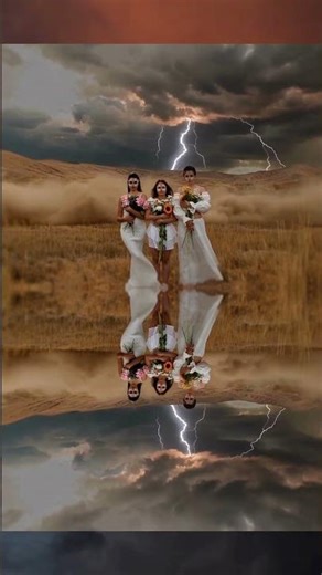 Burning Man 2025 Storm Chaos: 3 Goddesses Defy Lightning in Epic White Outfits!