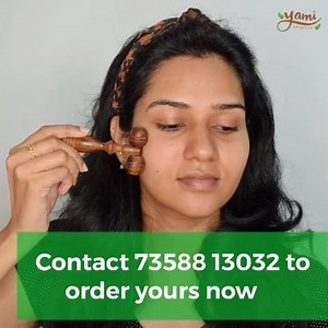Most Requested Video✅ Face massaging with Yami herbals Face Roller improves blood circulation and helps in giving uplifted, tight, toned and healthy looking skin. Massage the face with Yami herbals Skin Elixir or Yami Aloevera Gel as a lubricant for the massage. ✅ Use a Gentle and firm pressure to massage ✅ Always use upward strokes to lift the skin ✅ Start the strokes from the centre and take it outward ✅Repeat every stroke 3 times ✅Be extra gentle with minimum pressure around the eyes ✅Start a