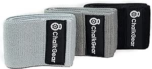 Hip Bands, Glute Bands, Booty Bands, Loop Bands, Hip Circle - with 3 Resistance Levels | Fabric Elastic Bands | Mesh Carry Bag | for Women and Men