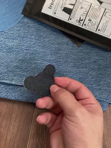 Iron on Patches for Clothes, 15PCS Denim Patches for Jeans Kit, Jean Patches for Inside Jeans & Clothing Repair and Decoration Kit(5 Color)