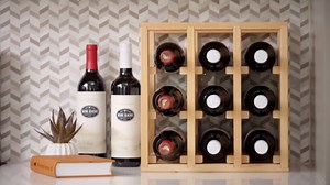 Wine Racks America Redwood 96 Bottle Wine Cube Unstained