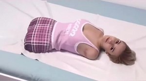 Sexy CG full limbless quad wriggling on bed