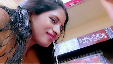 Badaim6 College Slut Deepthroat Blowjob, Gets Mouth Full Of Cum, Hindi Audio