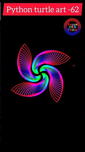 How to create python turtle design 🥰🥰 in vscode or Pydroid3 app #shorts #coding #pythonturtle ...©