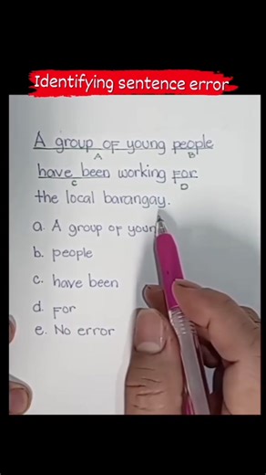 2.2K views · 27 reactions | Identifying sentence error | Arturo Infornon Malag Jr. | Facebook