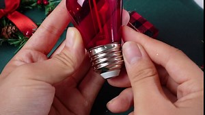 VIHOSE 75 Pieces Christmas Colored S14 Outdoor Light Bulbs with E26 Base Replacement LED String Light Bulbs 2700K 1 Watt Edison Light Bulb for Indoor Outdoor Patio Yard Garden Holidays